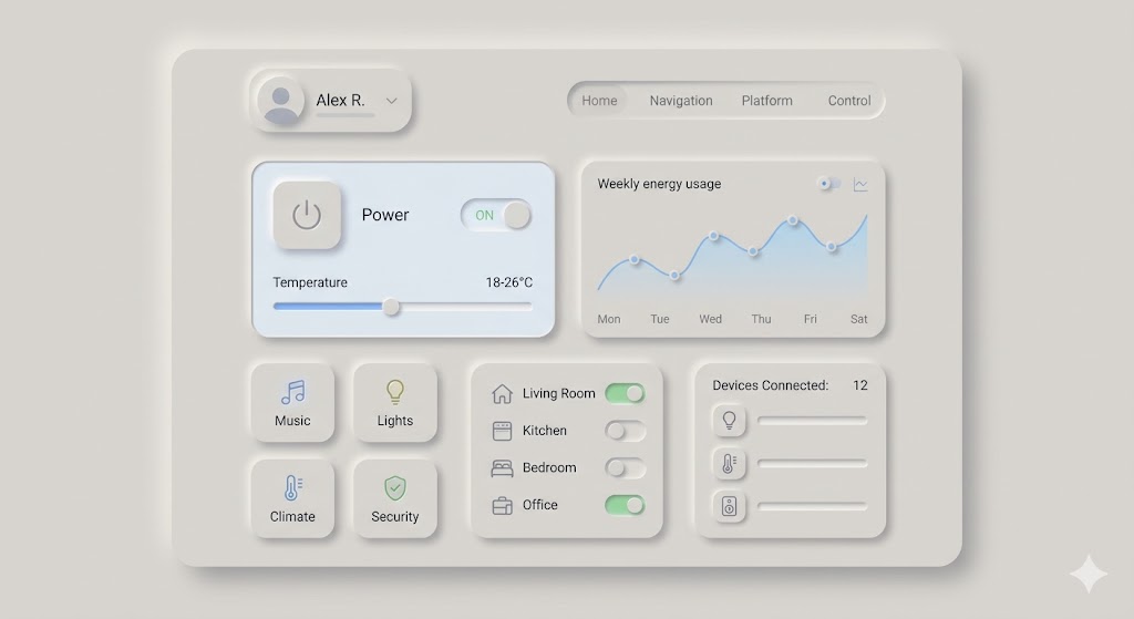 Neumorfismo en el Desarrollo Web: Estética de Interfaces Blandas con Astro