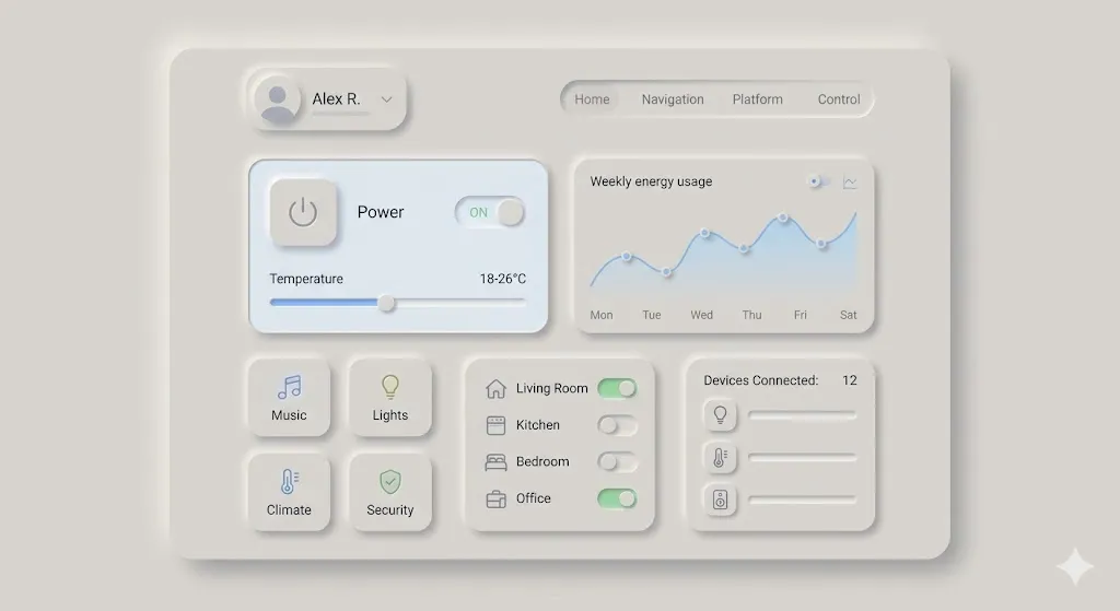 Neumorfismo en el Desarrollo Web: Estética de Interfaces Blandas con Astro