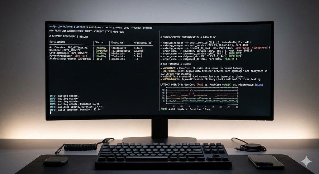 Auditoría de Arquitectura Actual por terminal