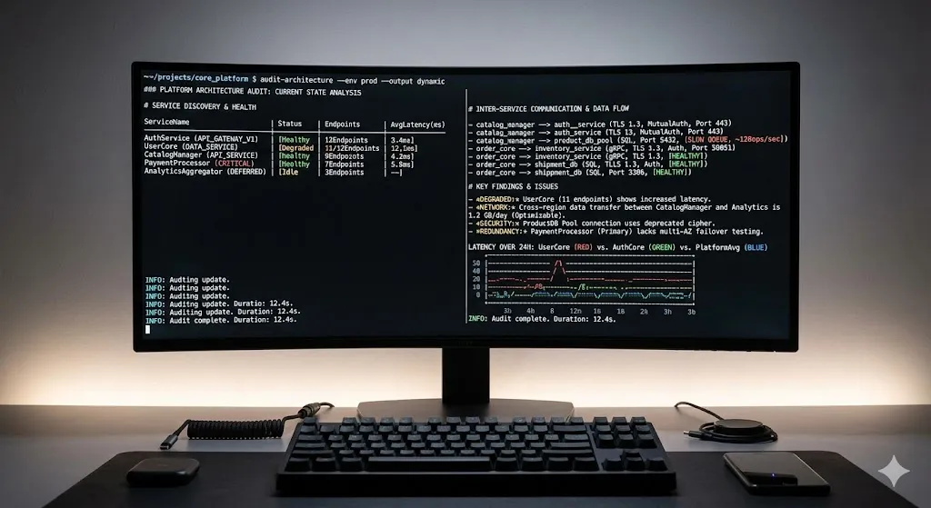 Auditoría de Arquitectura Actual por terminal